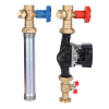 STOUT SDG-0001 Насосная группа с прямым контуром 1" с насосом Grundfos UPM3 Hybrid 25-70