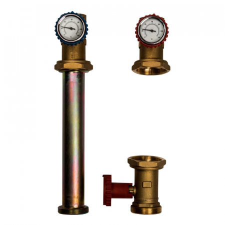 STOUT SDG-0001 Насосная группа с прямым контуром 1 1/4" без насоса в теплоизоляции DN 32