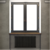 Радиатор Zehnder 3057 / 10 N1270 3/4" RAL 9217matt боковое подключение