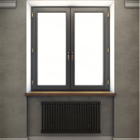 Радиатор Zehnder 3057 / 10 N1270 3/4" RAL 9217matt боковое подключение