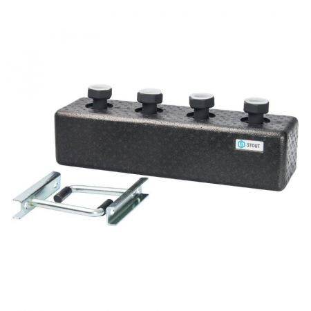STOUT SDG-0016 Стальной распределительный коллектор 2 отопительных контура. В теплоизоляции DN 25