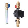 STOUT SDG-0001 Насосная группа с прямым контуром 3/4" с насосом Grundfos UPSO 15-65 130 в теплоизоляции