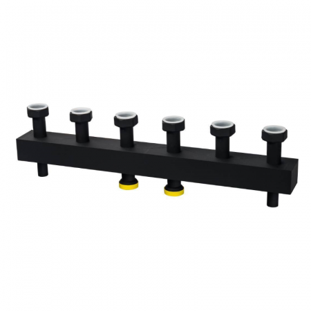 STOUT SDG-0016 Стальной распределительный коллектор 3 отопительных контура. В теплоизоляции DN 25
