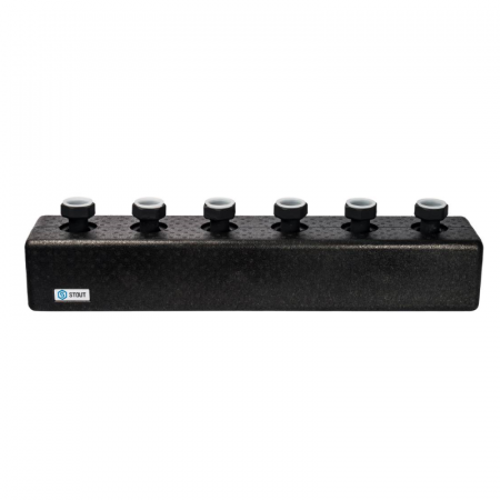 STOUT SDG-0016 Стальной распределительный коллектор 3 отопительных контура. В теплоизоляции DN 25