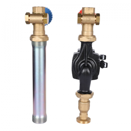 STOUT SDG-0001 Насосная группа с прямым контуром 1" с насосом Grundfos UPM3 Hybrid 25-70